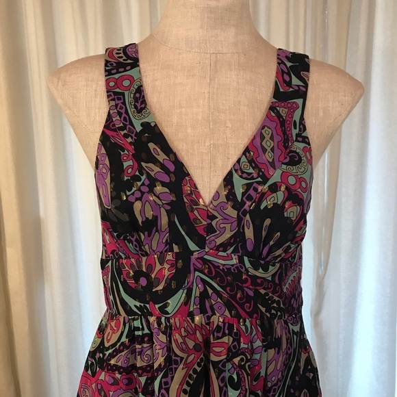 Tibi Silk Slip Dress Psychedelic Print Size 8 Cocktail Party - Picture 4 of 9